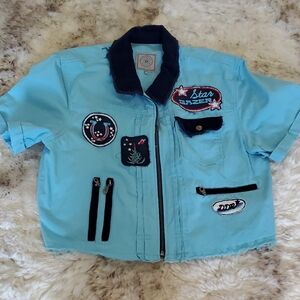 Double D Ranch Blue Space Cadet Top
